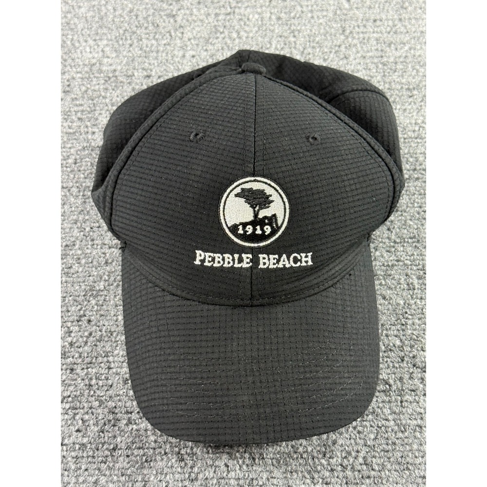 Ahead Performance Pebble Beach 1919 Golf Hat Mens Black Adjustable UPF 50+ Cap